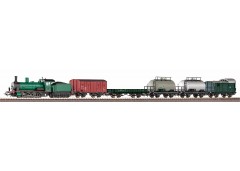 Garnitura cu locomotiva cu abur si 5 vagoane de marfa - H0 Piko 97942.tren - CITESTE ! 